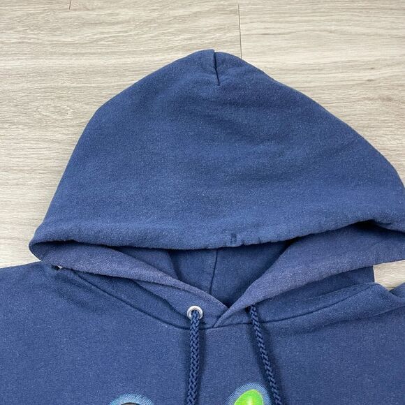 Disney Hoodie Mens Medium Blue 2006 Disneyland Cartoon Y2K - Picture 3 of 11